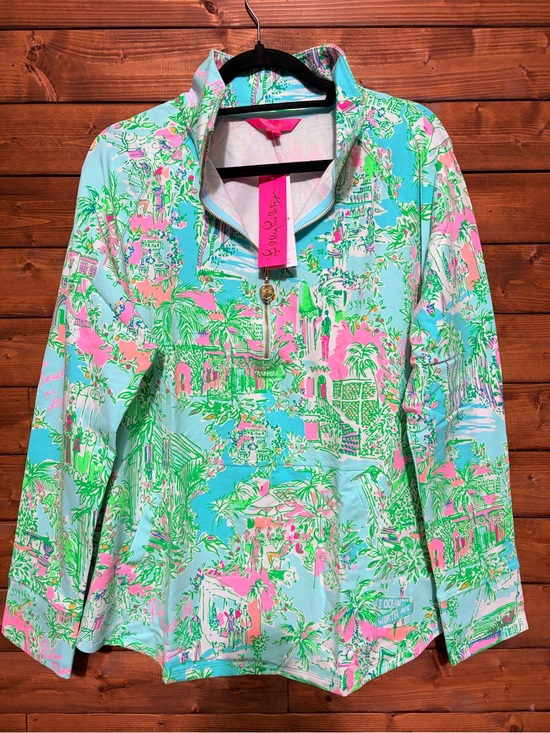 Lilly Pulitzer Tops - NWT Lilly Pulitzer Skipper Popover Lilly Loves Palm Beach X-Large